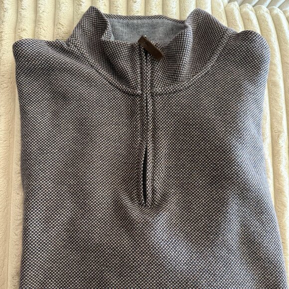 Club Room Other - $66 Club Room Men's Brown Birdseye Quarter-Zip Pullover Sweater Size X-Large